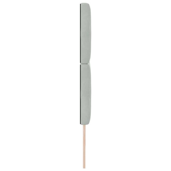 LED Kopfteil Hellgrau 100 cm Samt