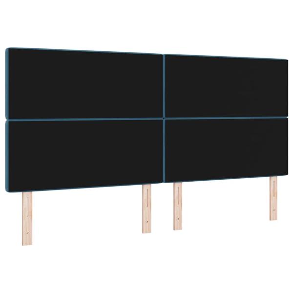 LED Kopfteil Dunkelblau 100 cm Samt