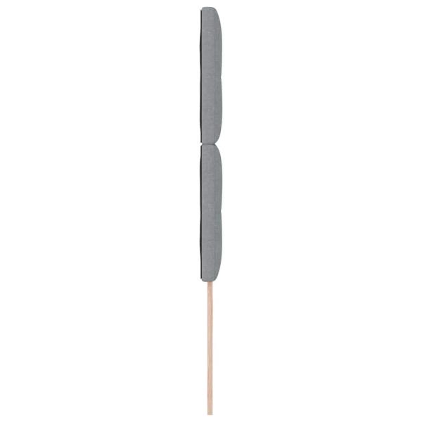 LED Kopfteil Hellgrau 80 cm Stoff
