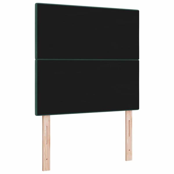 LED Kopfteil Dunkelgrün 90 cm Samt