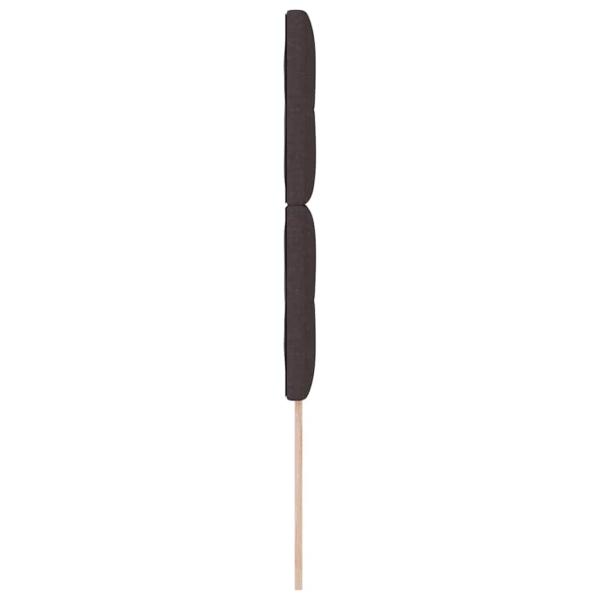 LED Kopfteil Dunkelbraun 100 cm Stoff