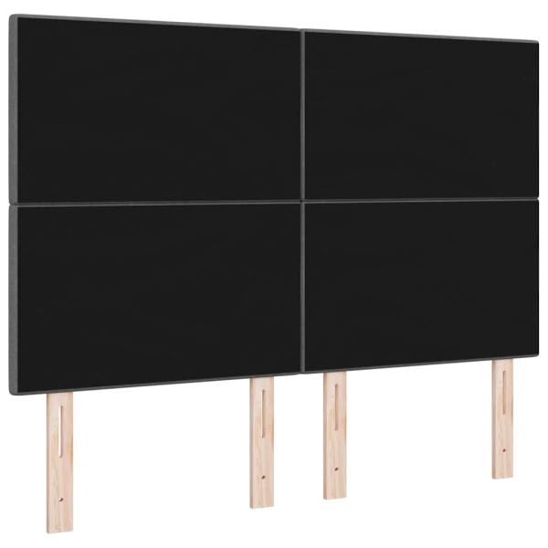 LED Kopfteil Dunkelgrau 80 cm Stoff