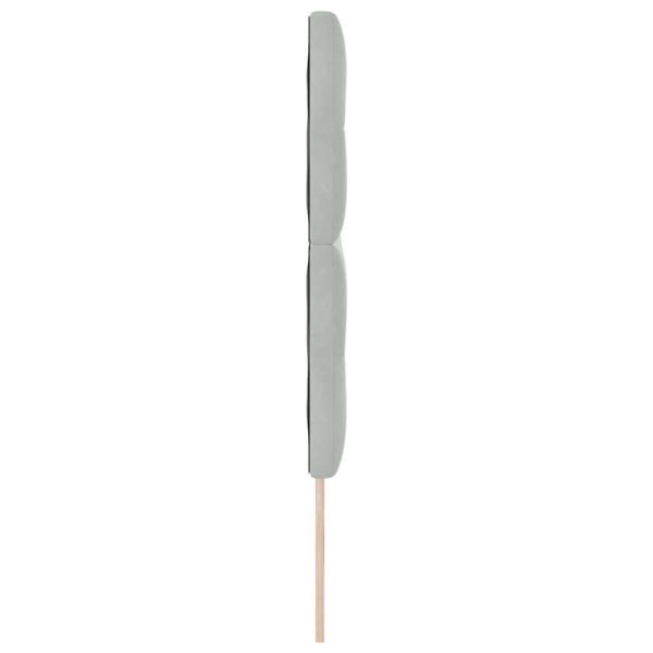 LED Kopfteil Hellgrau 80 cm Samt
