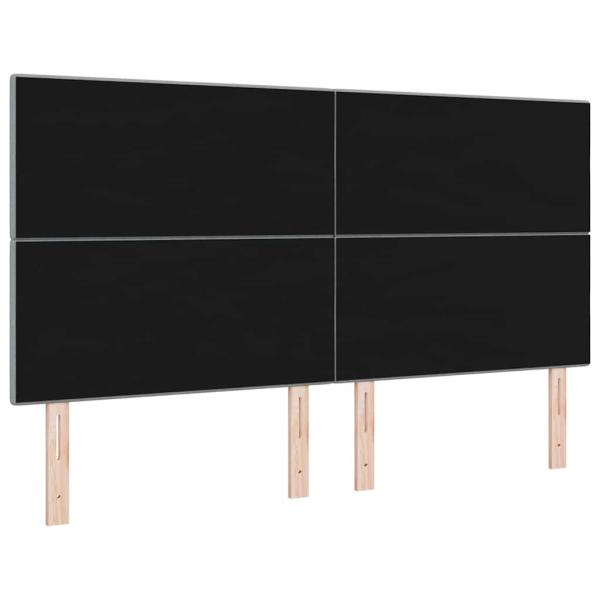 LED Kopfteil Hellgrau 90 cm Stoff