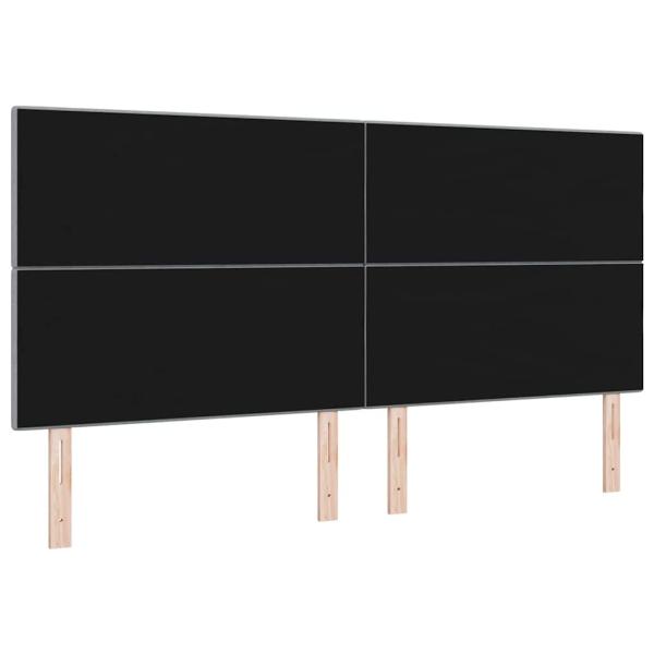 LED Kopfteil Hellgrau 100 cm Stoff