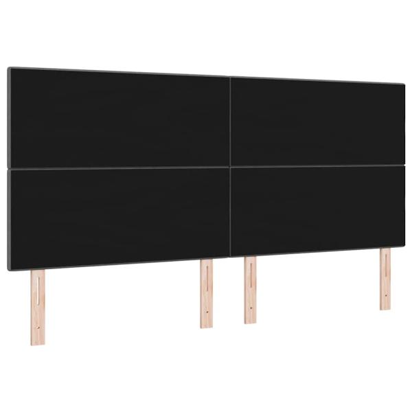 LED Kopfteil Dunkelgrau 100 cm Stoff