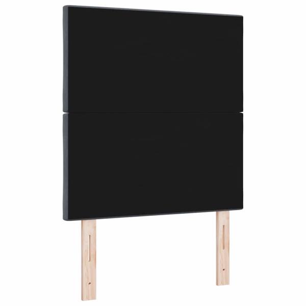 LED Kopfteil Diamantblock Design Dunkelgrau 80 cm Samt