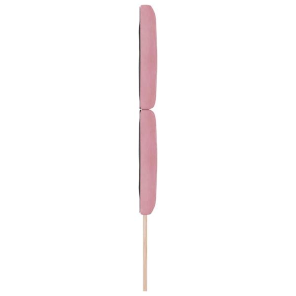 LED Kopfteil Diamantblock Design Rosa 80 cm Velours