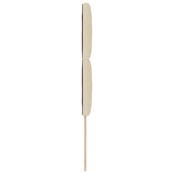 LED Kopfteil Rautenmuster Creme 90 cm Stoff