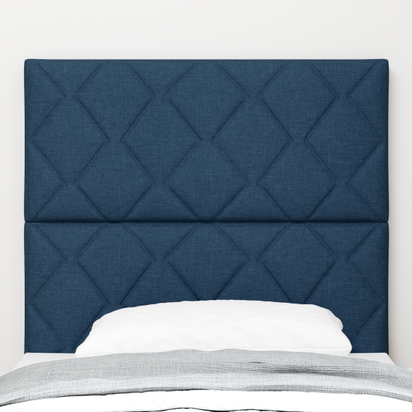 LED Kopfteil Blau 100 cm Stoff