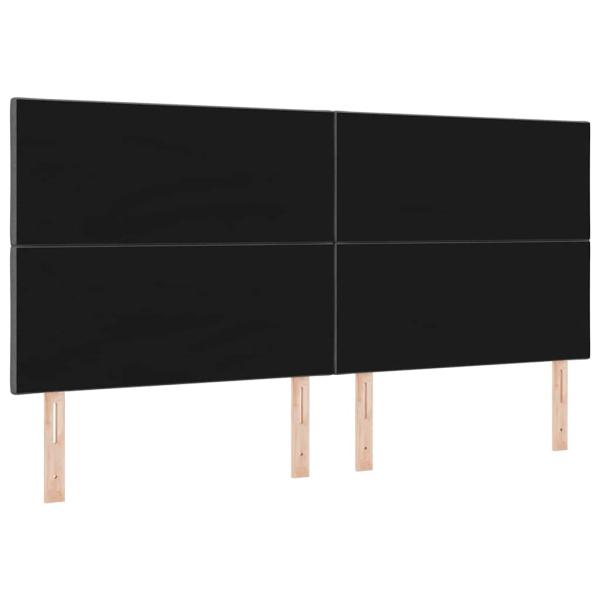 LED Kopfteil Rautenmuster Dunkelgrau 200 cm Stoff