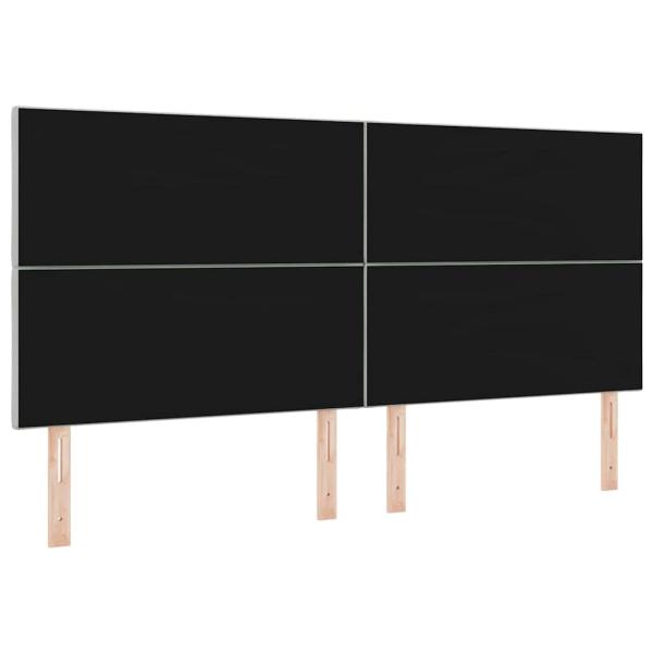 LED Kopfteil Diamantblock Design Hellgrau 200 cm Samt