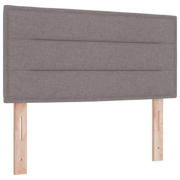 Boxspringbett mit Matratze Taupe 90x200 cm Stoff