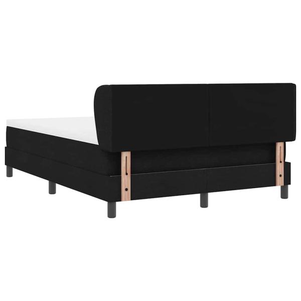 Boxspringbett mit Matratze Schwarz 140x190 cm Stoff