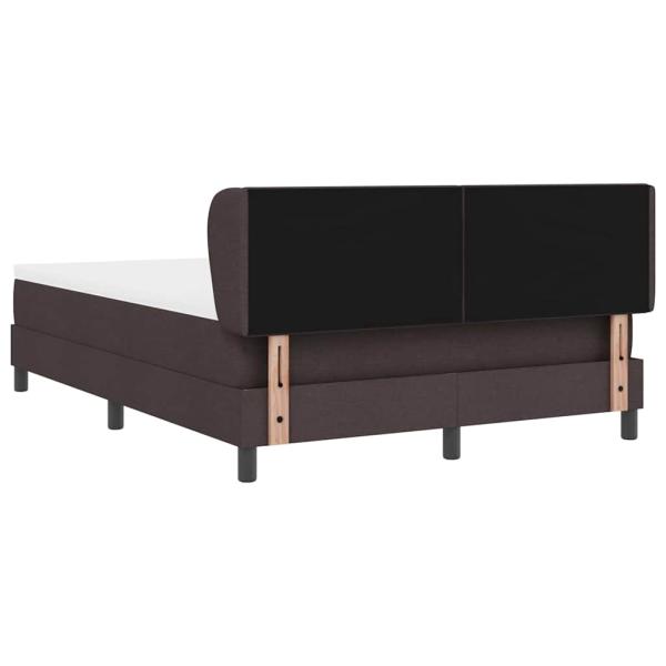 Boxspringbett mit Matratze Dunkelbraun 140x190 cm Stoff