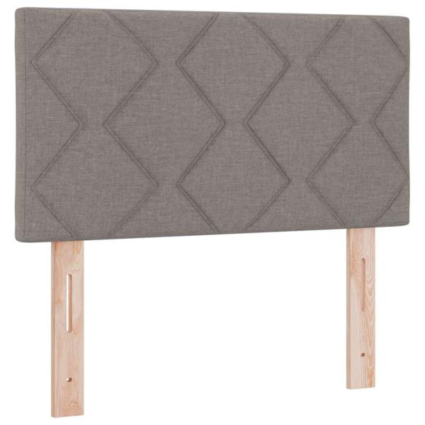 Boxspringbett mit Matratze Taupe 80x200 cm Stoff