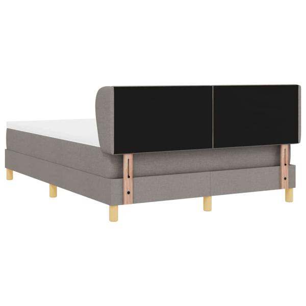 Boxspringbett mit Matratze Taupe 140x200 cm Stoff