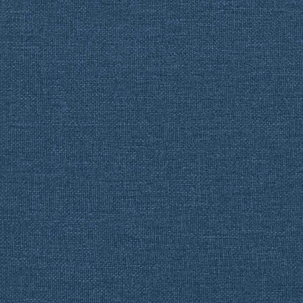 Boxspringbett mit blauer Matratze 100x200 cm Stoff