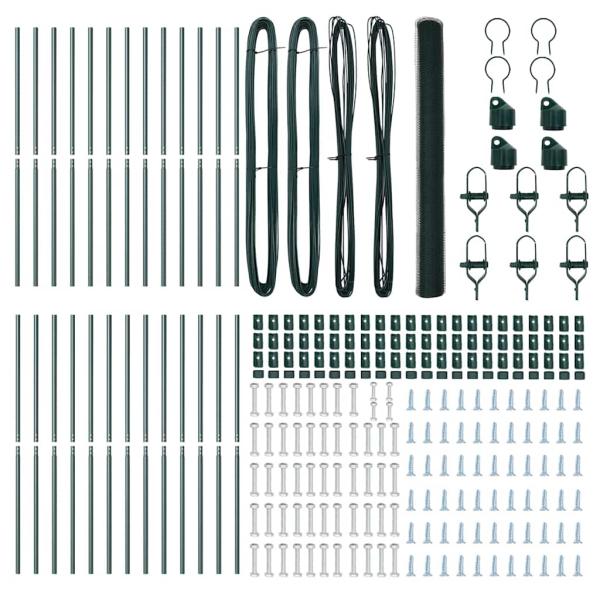 Sechseckzaun Grün 1.5x50 m Stahl