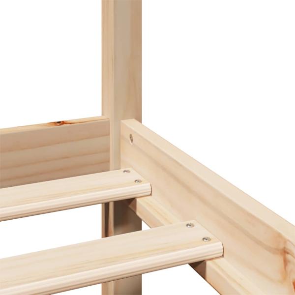 Bettgestell mit Kopfteil ohne Matratze 75x190 cm