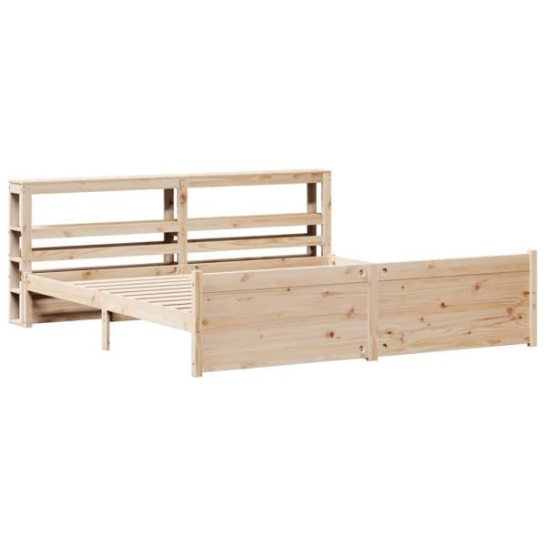 Bettgestell mit Kopfteil ohne Matratze 180x200 cm