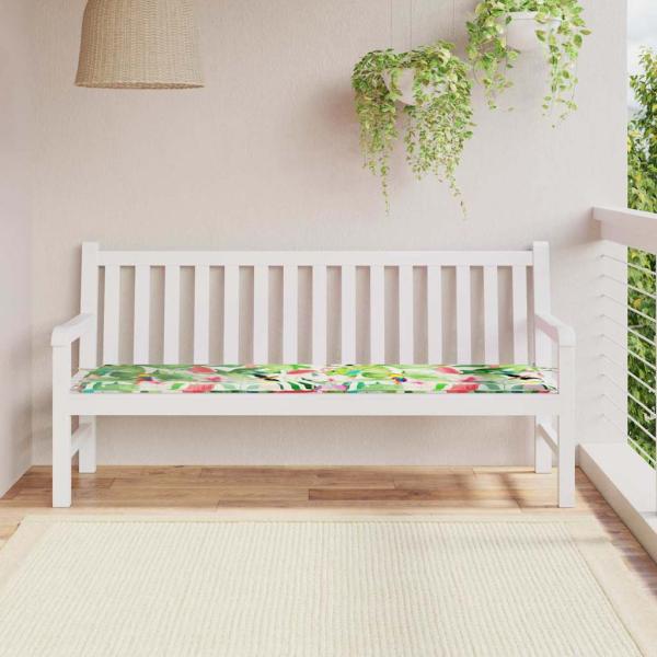 ARDEBO.de - Gartenbank-Auflage Mehrfarbig 180x50x4 cm Oxford-Gewebe