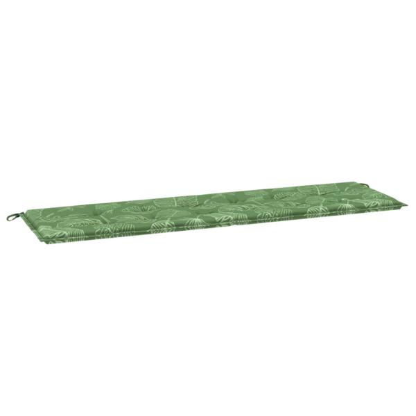 Gartenbank-Auflage Blattmuster 180x50x4 cm Oxford-Gewebe