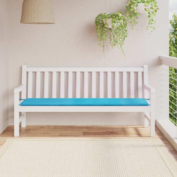 ARDEBO.de - Gartenbank-Auflage Türkis 180x50x4 cm Oxford-Gewebe