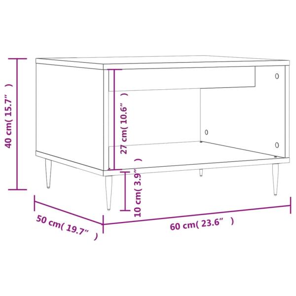Couchtisch Sonoma-Eiche 60x50x40 cm Holzwerkstoff