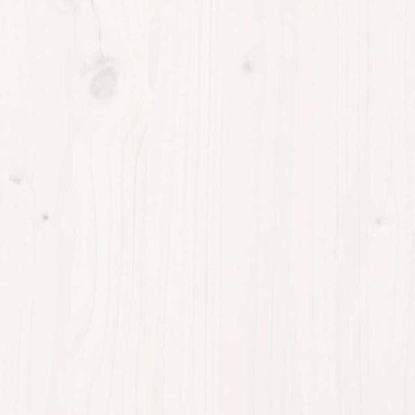 Massivholzbett Extra Lang ohne Matratze Weiß 90x220 cm