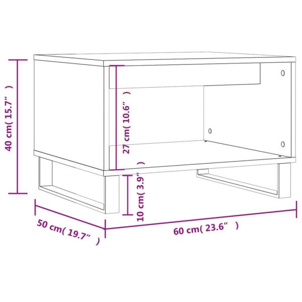 Couchtisch Sonoma-Eiche 60x50x40 cm Holzwerkstoff