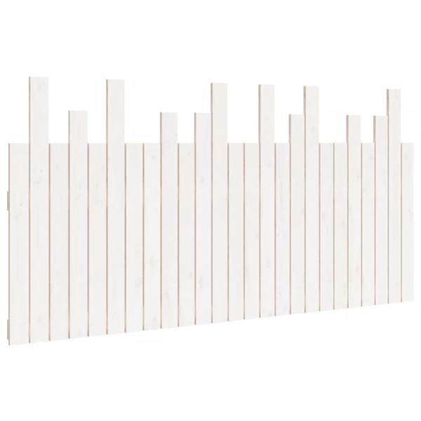 Wand-Kopfteil Weiß 159,5x3x80 cm Massivholz Kiefer