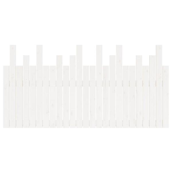 Wand-Kopfteil Weiß 159,5x3x80 cm Massivholz Kiefer