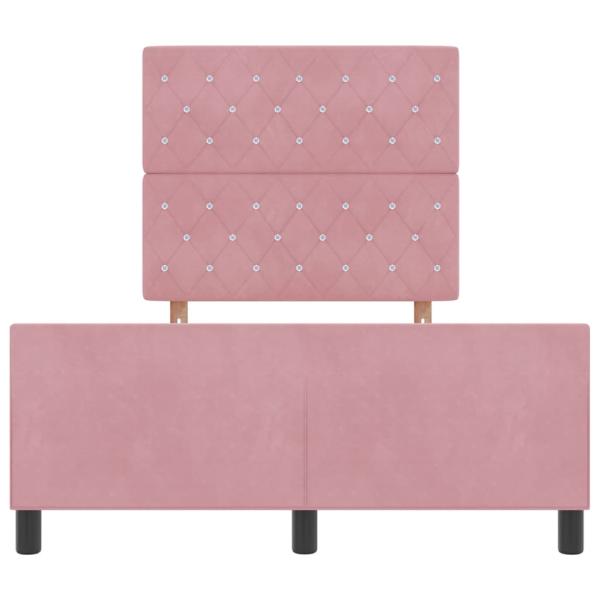 Bettgestell Rosa 120x190 cm Samt