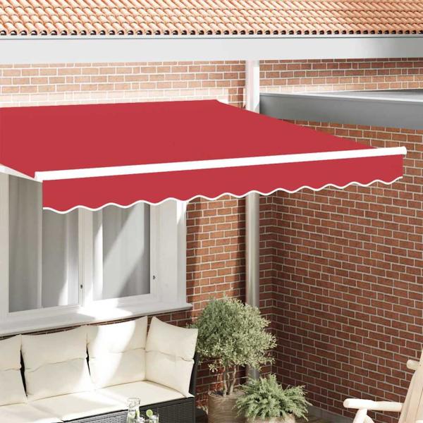 ARDEBO.de - Markisenvolant für 3 m Rahmen Rot 2,8x0,2 m