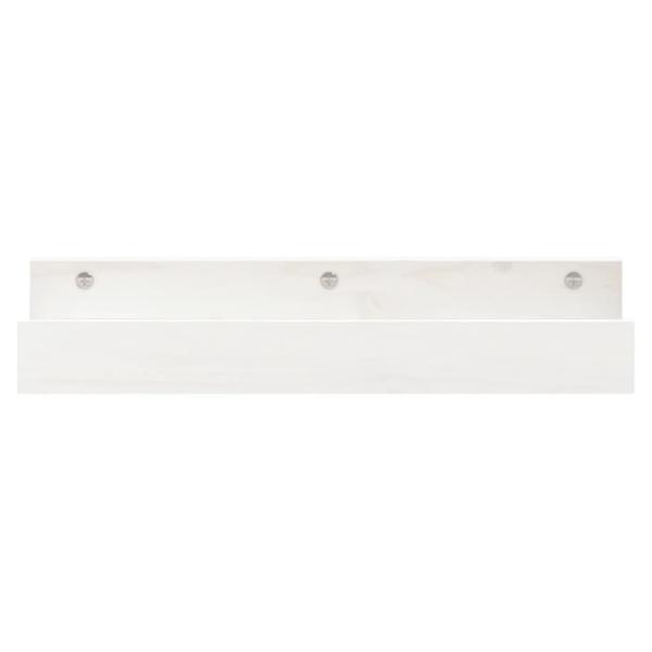 Wandregale 2 Stk. Weiß 50x12x9 cm Massivholz Kiefer
