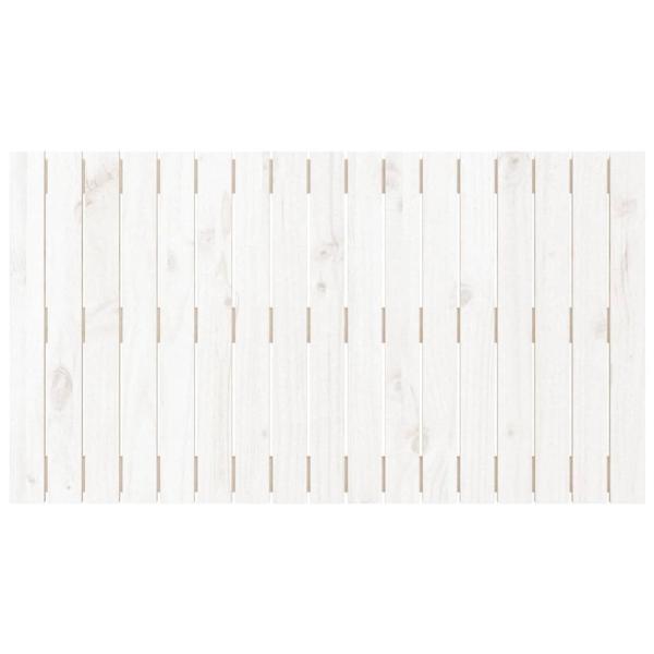 Wand-Kopfteil Weiß 108x3x60 cm Massivholz Kiefer