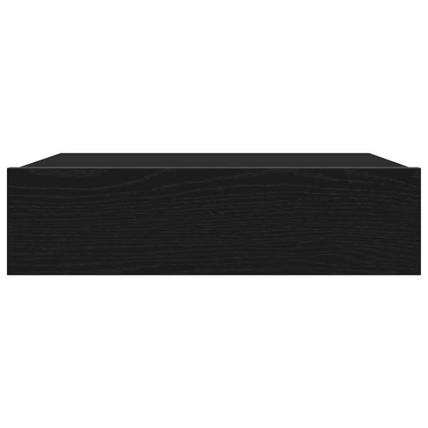 TV-Schrank mit LED-Leuchten Schwarze Eiche 60 x 35 x 15,5 cm