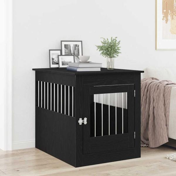 ARDEBO.de - Hundebox Möbel Schwarze Eiche 80x64,5x71 cm Holzwerkstoff