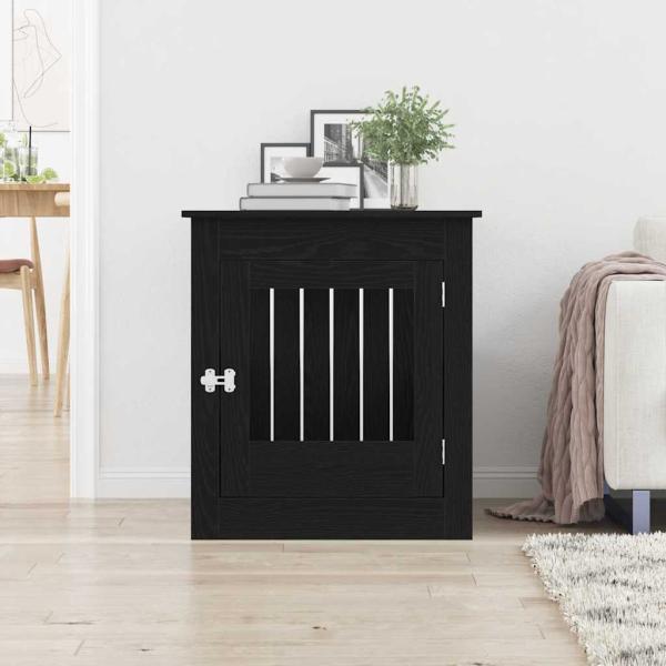 Hundebox Möbel Schwarze Eiche 80x64,5x71 cm Holzwerkstoff