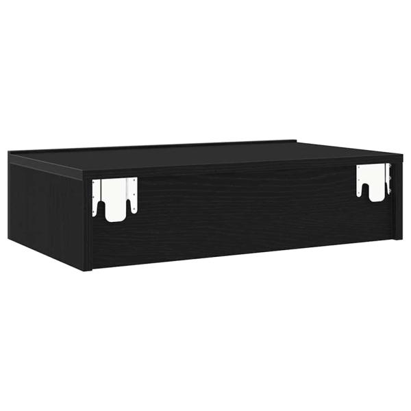 TV-Schränke mit LED-Leuchten 2 Stk. Schwarze Eiche 60x35x15,5 cm