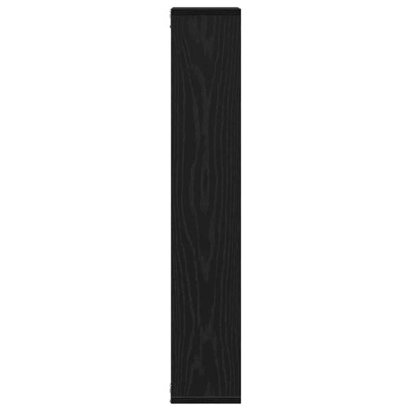 Wandregal Schwarze Eiche 36 x 16 x 90 cm Holzwerkstoff