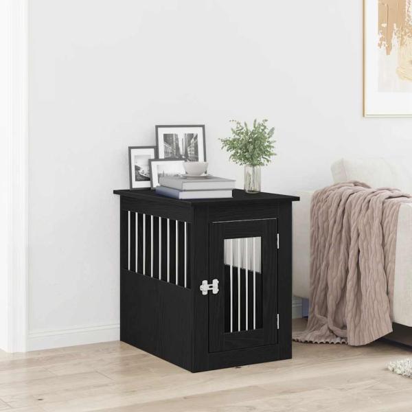 ARDEBO.de - Hundebox-Möbel Schwarze Eiche 62 x 45 x 59 cm Holzwerkstoff