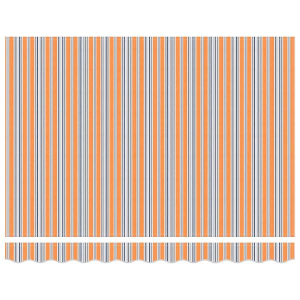 Automatische einziehbare Markise mit bunten Streifen 300x250 cm