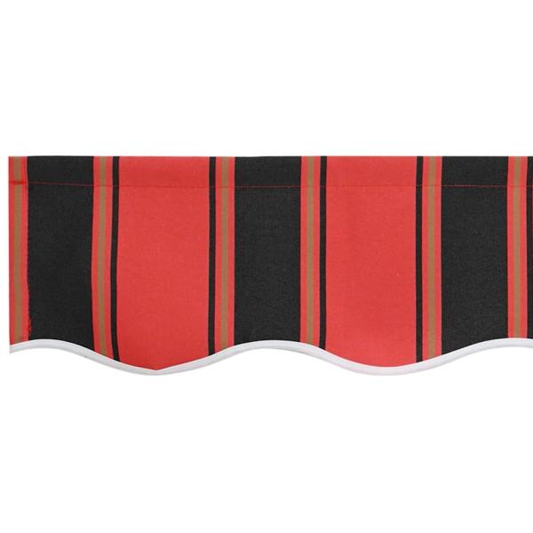 Manuelle Einziehbare Markise in Orange und Braun 350x250 cm