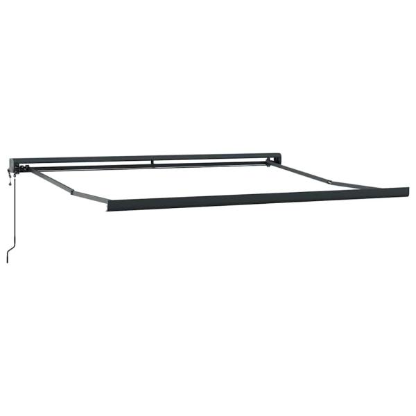 Automatische einziehbare Markise Grün und Weiß 350x250 cm
