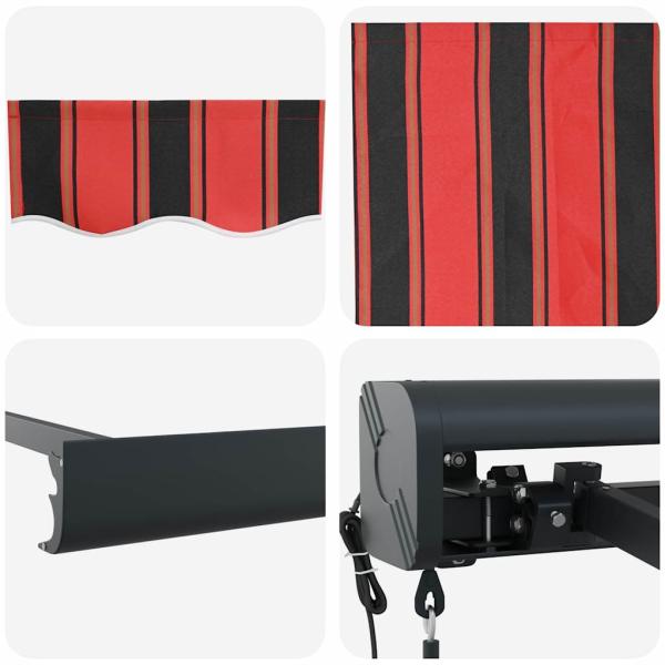Automatische Einziehbare Markise Orange und Braun 400x300 cm