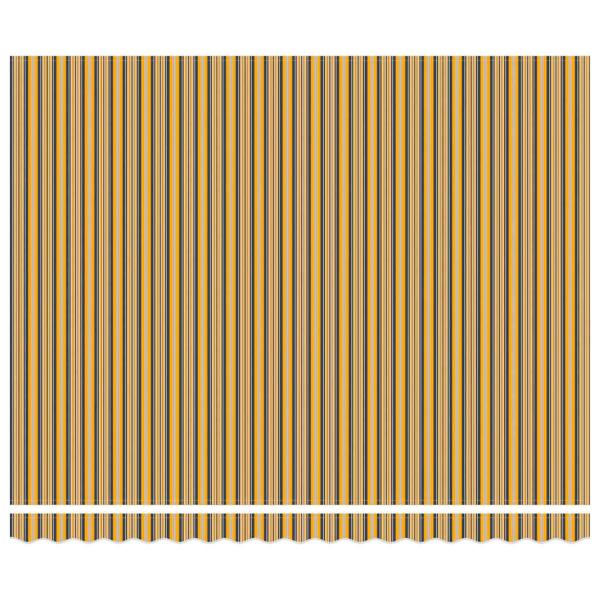 Manuelle einziehbare Markise mit bunten Streifen 400x300 cm