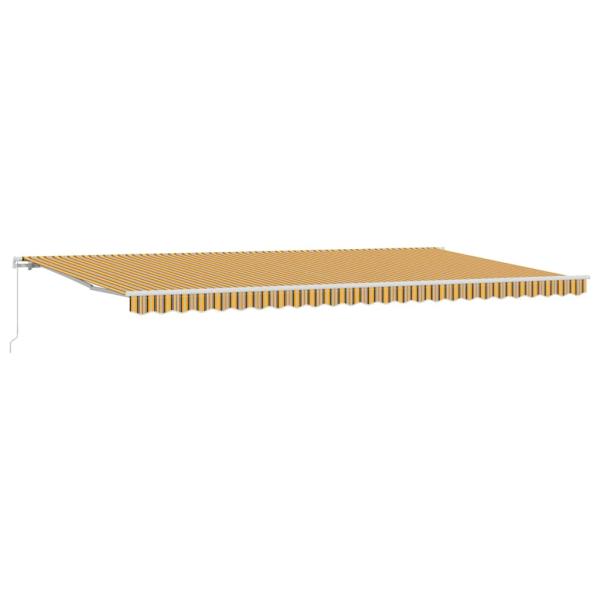 manuelle einziehbare Markise Mehrfarbig gestreift 600x300 cm