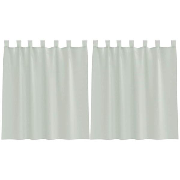 Voile Vorhänge mit Schlaufen 2 Stk. Hellgrau 140x140 cm